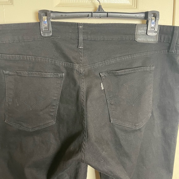 Levi’s 711 Black Denim Jeans Size 20W - Picture 7 of 10